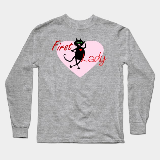 First CatLady Long Sleeve T-Shirt by Cuprum